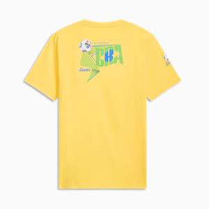 PUMA CONMEBOL Copa América 2024 Brazil Men's Tee, Pelé Yellow, extralarge