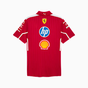 Scuderia Ferrari 2025 Team Men's Motorsport Polo, Dark Cherry, extralarge-IND