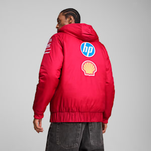 Scuderia Ferrari Team Men's Motorsport Reversible Jacket, Dark Cherry, extralarge-IND