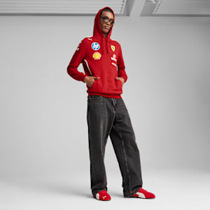 Chandail à capuchon Scuderia Ferrari 2025 Team Homme, Dark Cherry, extralarge