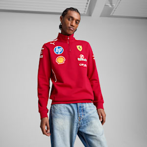 SF Team1/2 Zip Sweat Men, Dark Cherry, extralarge