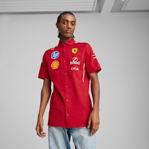 Chemise Scuderia Ferrari 2025 Team Homme, Dark Cherry, extralarge