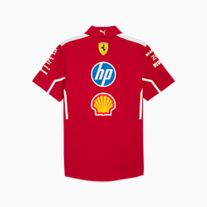 Scuderia Ferrari 2025 Team Men's Polo, Dark Cherry, extralarge