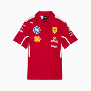 Scuderia Ferrari 2025 Team Women's Motorsport Polo, Dark Cherry, extralarge-IND