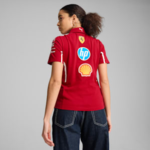 Scuderia Ferrari 2025 Team Women's Motorsport Polo, Dark Cherry, extralarge-IND