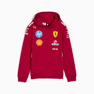 Scuderia Ferrari 2025 Team Youth Motorsport Hoodie, Dark Cherry, extralarge-IND