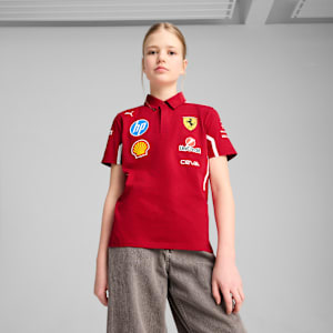Scuderia Ferrari 2025 Team Youth Motorsport Polo, Dark Cherry, extralarge-IND