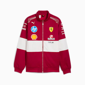 Scuderia Ferrari Team Men's Motorsport Racing Jacket, Dark Cherry, extralarge-IND