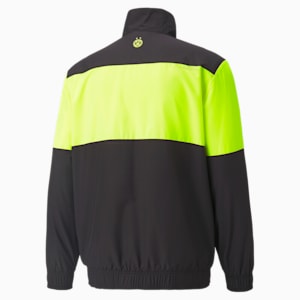 BVB Prematch Men's Football Jacket, Puma Black-Safety Yellow