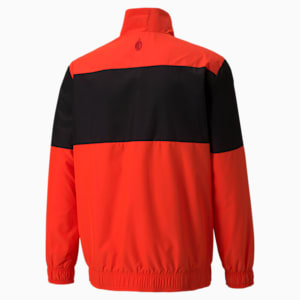 AC Milan Men's Prematch Woven Jacket, Red Blast-Puma Black, extralarge-IND