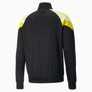 BVB Iconic MCS Men's Track Football Jacket, Puma Black-Cyber Yellow