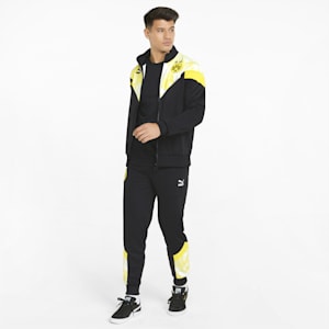 BVB Iconic MCS Men's Track Jacket, Puma Black-Cyber Yellow