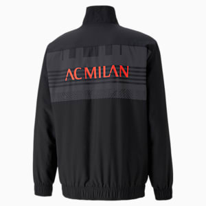 ACM Prematch Men's Football Jacket, Puma Black-Red Blast