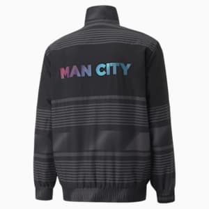 Man City Prematch Men's Soccer Jacket, Puma Black