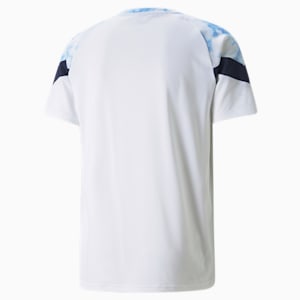 Man City Iconic MCS Men's Football Tee, Puma White-Team Light Blue