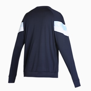 Manchester City Iconic MCS Men's Sweatshirt, Peacoat-Puma White
