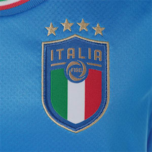 キッズ FIGC イタリア ホーム 半袖 レプリカ シャツ JR 116-152cm, Ignite Blue-Ultra Blue