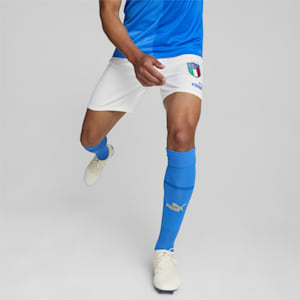 Réplica de shorts Italy 22/23 para hombre, Puma White-Ignite Blue