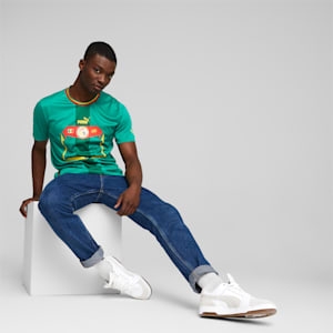 Réplica de camiseta de visitante de Senegal '22/'23 para hombre, Pepper Green-Puma Red