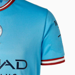 メンズ マンチェスター シティー MCFC ホーム 半袖 レプリカ シャツ, Team Light Blue-Intense Red