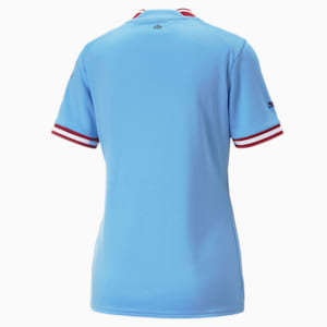 Manchester City F.C. Home 22/23 Replica Jersey Women, Team Light Blue-Intense Red