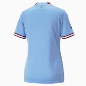 Réplica de camiseta de local de Manchester City F.C. 22/23 para mujer, Team Light Blue-Intense Red