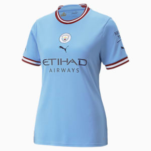 Manchester City F.C. Home 22/23 Replica Jersey Women, Team Light Blue-Intense Red