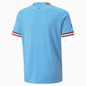 Manchester City F.C. Home 22/23 Replica Jersey Youth, Team Light Blue-Intense Red