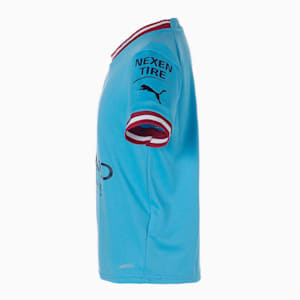 キッズ マンチェスター シティー MCFC ホーム 半袖 レプリカ シャツ JR 116-152cm, Team Light Blue-Intense Red