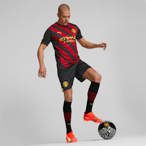 Manchester City F.C. Away 22/23 Replica Men's Jersey, Puma Black-Tango Red, extralarge-IND