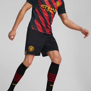 Manchester City FC  Men's Shorts Replica, Puma Black-Tango Red