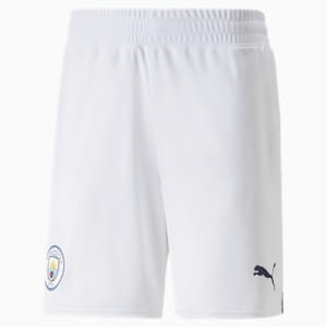 Manchester City F.C. Men's Replica Shorts, Puma White-Intense Red, extralarge-IND