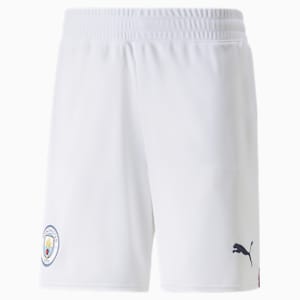 Réplica de shorts Manchester City F.C. '22/'23 para hombre, Puma White-Intense Red