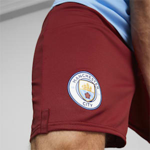 Manchester City F.C. Men's Replica Shorts, Intense Red-Puma White