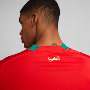 Morocco Home '22/'23 Men's Replica Jersey, Puma Red-Power Green