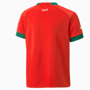 Morocco Home 22/23 Replica Jersey Youth, Puma Red-Power Green