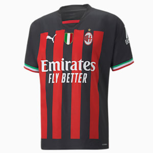 A.C. Milan Home 22/23 Authentic Jersey Men, Puma Black-Tango Red