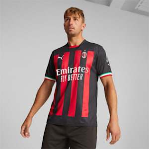Réplica de camiseta de fútbol de local 22/23 A.C. Milan, Puma Black-Tango Red