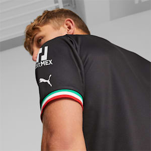 Jersey de fútbol para hombre réplica local del A.C. Milan, Puma Black-Tango Red