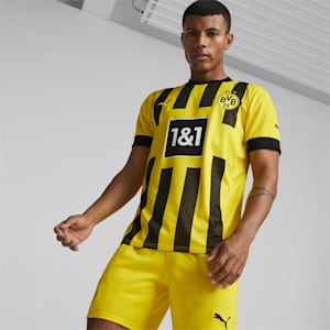 BVB HOME Replica Men's Football Jersey, Cyber Yellow, extralarge-IND