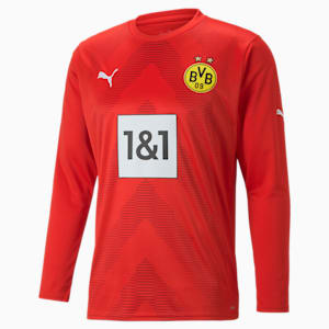 Borussia Dortmund Football Goalkeeper Long Sleeve Replica Jersey Men, Puma Red