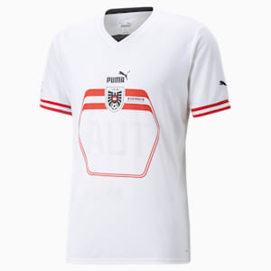 Réplica de camiseta de visitante de Austria '22/'23 para hombre, Puma White-Puma Black