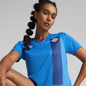 Iceland Home 22/23 Replica Jersey Women, Electric Blue Lemonade