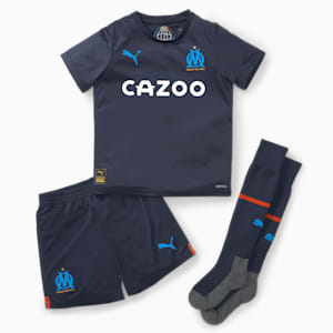 Olympique de Marseille Away 22/23 Mini Kit, Parisian Night-Bleu Azur