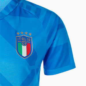 メンズ FIGC イタリア ホーム プレマッチ 半袖 シャツ, Ignite Blue-Electric Blue Lemonade