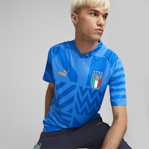 Camiseta de concentración de Italia de local para hombre, Ignite Blue-Electric Blue Lemonade