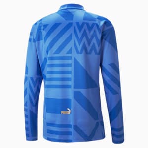 Italy Football Prematch Home Sweatshirt Men, Ignite Blue-Electric Blue Lemonade