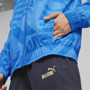 Italy Soccer Prematch Home Men's Jacket, Ignite Blue-Electric Blue Lemonade