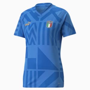 Italy Football Prematch Jersey Women, Ignite Blue-Electric Blue Lemonade