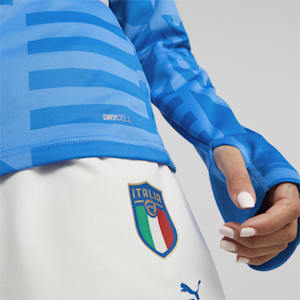 Italy Football Prematch Home Sweatshirt Women, Ignite Blue-Electric Blue Lemonade